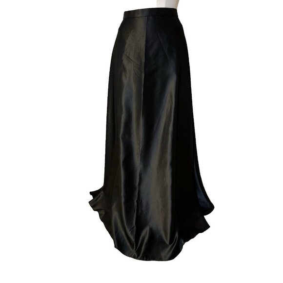 Alex Evenings Maxi Skirt Large Black Formal Party Cruise Wedding Long Formal NEW - Picture 1 of 9